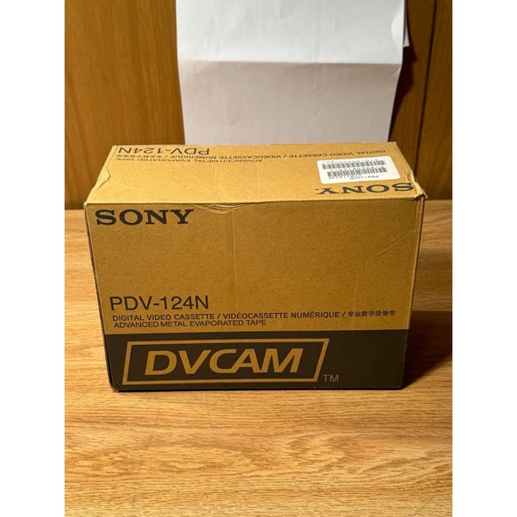 NEW 10 Sony PDV-124N Digital Video Cassettes DVCAM 124 Minutes Unused‎ - Picture 1 of 5